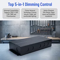 2026 BST OEM 5 in 1 Dimmable Single UL ETL Junction Box Power Supply Constant Voltage 200W 24V 100-277V Board Module Led Driver